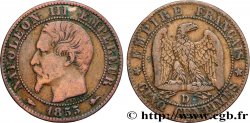 Cinq centimes Napoléon III, tête nue 1855 Lyon F.116/22