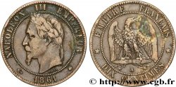 Dix centimes Napoléon III, tête laurée 1861 Paris F.134/4