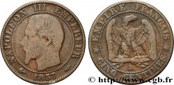 Cinq centimes Napoléon III, tête nue 1857 Paris F.116/37