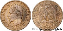 Cinq centimes Napoléon III, tête nue 1855 Bordeaux F.116/25