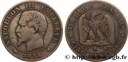 Cinq centimes Napoléon III, tête nue 1855 Bordeaux F.116/24
