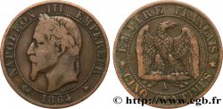 Cinq centimes Napoléon III, tête laurée 1864 Paris F.117/13
