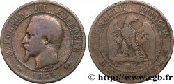 Dix centimes Napoléon III, tête nue 1855 Lyon F.133/25