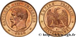 Dix centimes Napoléon III, tête nue 1854 Paris F.133/11