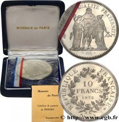 Piéfort Argent de 10 francs Hercule 1973 Pessac GEM.183 P1