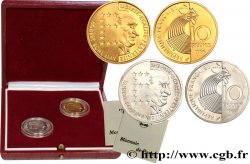 Coffret Belle Épreuve de deux 10 francs Schuman Or et Argent 1986  F5.1303 1