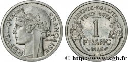 Essai-piéfort de 1 franc Morlon, légère 1946  GEM.101 EP MS 