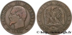 Cinq centimes Napoléon III, tête nue 1856 Strasbourg F.116/32