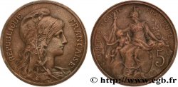 5 centimes Daniel-Dupuis, Flan Mat 1898  F.119/6