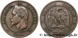 Dix centimes Napoléon III, tête laurée 1864 Bordeaux F.134/15