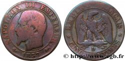 Cinq centimes Napoléon III, tête nue 1857 Lyon F.116/40