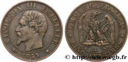 Cinq centimes Napoléon III, tête nue 1855 Marseille F.116/27