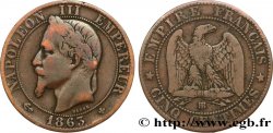 Cinq centimes Napoléon III, tête laurée 1863 Strasbourg F.117/11
