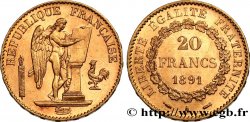 20 francs or Génie, IIIe République 1891 Paris F.533/15