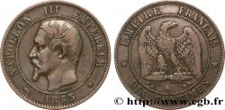 Dix centimes Napoléon III, tête nue 1853 Strasbourg F.133/4