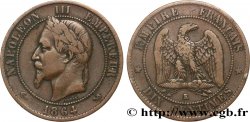 Dix centimes Napoléon III, tête laurée 1864 Bordeaux F.134/15