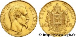 50 francs or Napoléon III, tête nue 1858 Strasbourg F.547/6