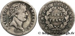 Demi-franc Napoléon Ier tête laurée, Empire français 1811 Lyon F.178/24
