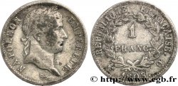 1 franc Napoléon Ier tête laurée, République française 1808 Perpignan F.204/12