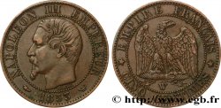 Cinq centimes Napoléon III, tête nue 1853 Lille F.116/7