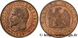 Cinq centimes Napoléon III, tête nue 1854 Paris F.116/8