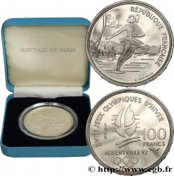 Belle Épreuve 100 francs - Patinage artistique / Lac du Bourget 1989 Paris F5.1607 1