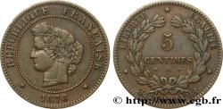 5 centimes Cérès 1876 Paris F.118/13