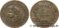 5 centimes Cérès 1876 Bordeaux F.118/14