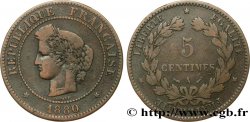 5 centimes Cérès 1880 Paris F.118/21