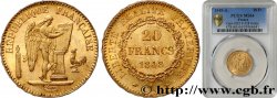 20 francs or Génie, IIe République 1848 Paris F.528/1 SPL64 PCGS