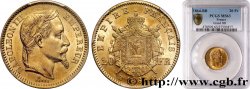 20 francs or Napoléon III, tête laurée 1864 Strasbourg F.532/10 SPL63 PCGS