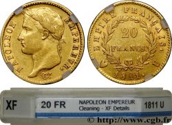 20 francs or Napoléon, tête laurée, Empire français 1811 Turin F.516/20