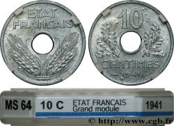 10 centimes État français, grand module 1941 Paris F.141/2