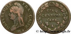 Cinq centimes Dupré, grand module 1797 Paris F.115/1