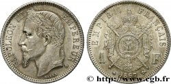 1 franc Napoléon III, tête laurée 1867 Strasbourg F.215/7