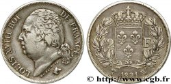 2 francs Louis XVIII 1821 Lille F.257/35
