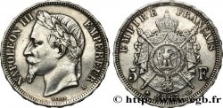 5 francs Napoléon III, tête laurée 1867 Paris F.331/10