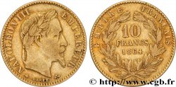 10 francs or Napoléon III, tête laurée 1864 Strasbourg F.507A/7