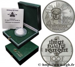 Piéfort Belle Épreuve Argent de 100 francs Liberté (Statue de la) 1986 Pessac GEM.235 P2