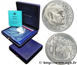 Piéfort Argent de 100 francs Émile Zola 1985 Pessac GEM.234 P1