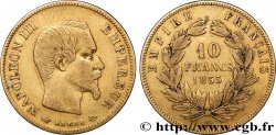 10 francs or Napoléon III, tête nue, grand module 1855 Paris F.506/1