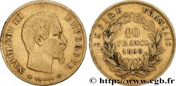 10 francs or Napoléon III, tête nue 1860 Paris F.506/10
