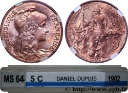 5 centimes Daniel-Dupuis 1902  F.119/12