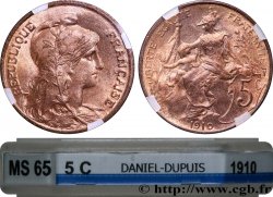 5 centimes Daniel-Dupuis 1910  F.119/22