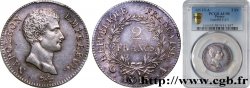 2 francs Napoléon Empereur, Calendrier révolutionnaire 1805 Paris F.251/12 AU58 PCGS