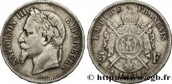 5 francs Napoléon III, tête laurée 1867 Paris F.331/10 VF 