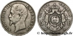5 francs Napoléon III, tête nue 1856 Lyon F.330/9
