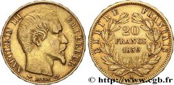 20 francs or Napoléon III, tête nue 1859 Paris F.531/15