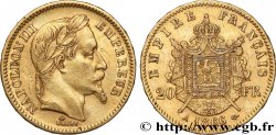 20 francs or Napoléon III, tête laurée 1866 Paris F.532/13