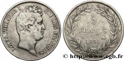 5 francs type Tiolier avec le I, tranche en relief 1831 Rouen F.316/3